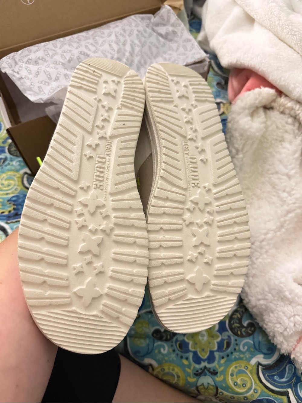 Brand New Hey Dude Wendy Star White Shoes - Picture 6 of 6